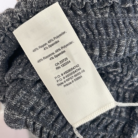 NWT ARITZIA Wilfred Free Women Smocked Shayk Dress XXS HEATHER cloudy - Picture 7 of 7